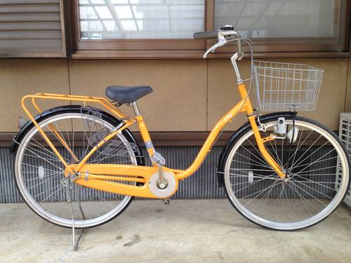 【販売済】【067】みんなの自転車屋　シティサイクル　26型　ダイナモライト　シングル【7800円】★