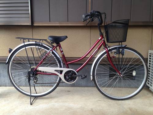 【販売済】【069】みんなの自転車屋　ママチャリ　27型　ダイナモライト　外装６段【7800円】★
