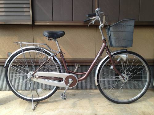 【販売済】【072】みんなの自転車屋　ママチャリ　26型　オートライト　シングル【7800円】★