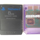【PS2】SONY 純正メモリーカード8MG 黒とシンプルメモリー