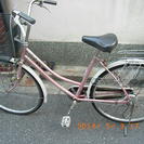 大阪の自転車出張修理店グッドサイクルが26インチ、ピンク色のママ...