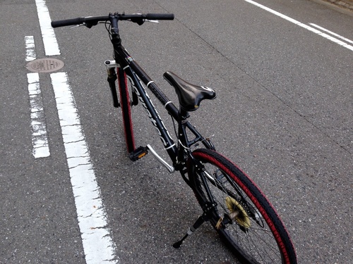 マウンテンバイク 26インチ MTB フロントサス 黒 LEDライト付き