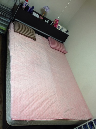 新しい到着 ダブルサイズベッド：ベッドフレーム+マットレス＆納入付き ダブルベッド