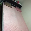 ダブルサイズベッド：ベッドフレーム+マットレス＆納入付き
