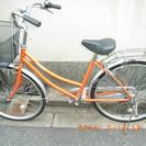大阪の自転車出張修理店グッドサイクルが26インチ、オレンジ、内装...