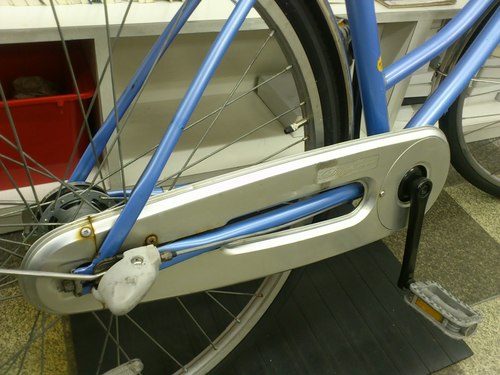[311]シティサイクル　26インチ　3段変速　ローラーブレーキ　BAA自転車安全基準適合　タイヤ新品　ライトブルー