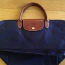 LONGCHAMP 手提げ M　ネイビー色1500円