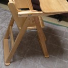 KATOJI  カトージ　木製ハイチェア　　中古　テーブル付き　...