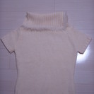 【終了】【JEANING】白の半そでセーター【未使用】