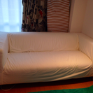 IKEA+KLIPPAN+　2人掛けソファ/グラノンホワイト