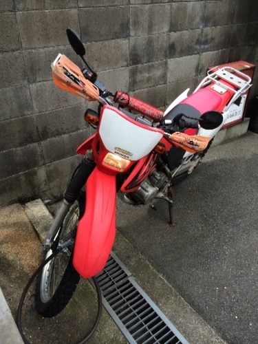 XR230レンサルハンドル、デルタマフラー