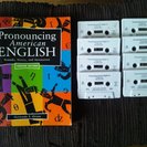 英語発音の本とカセットテープ　Pronouncing Ameri...