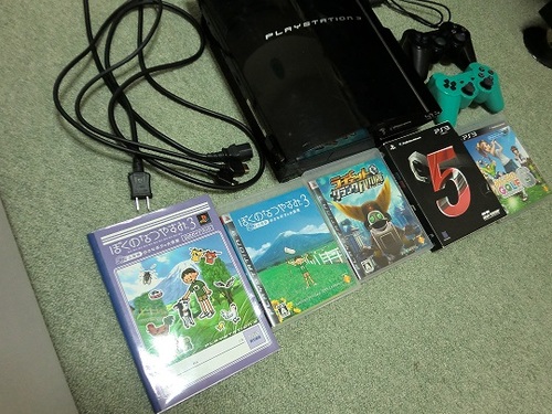 PS3 ソフト4個付き PS3本体 ゲームソフト4本セット SONY PS3 本体 すぐ