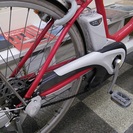 [481]パナソニック　アルフィットvivi　電動アシスト自転車　26ンチ　内装3段　アルミフレーム　BAA自転車安全基準適合　レッド