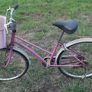 　売約済み　子供用　ピンクの自転車　小学生向き　女の子用