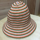 新品🌟ベビー帽子 48cm オレンジ系