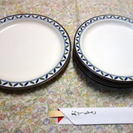 ⑥　MIKASA　直径２８ｃｍの皿　1枚　　直径２４ｃｍの皿　5枚