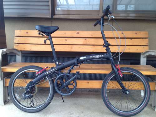 【127】折畳自転車　２０インチ　外装６段変速　前後Ｖブレーキ装備【9500円】