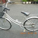 大阪の自転車出張修理店グッドサイクルが24インチ、シルバーのママ...