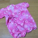 お祭りに‼︎甚平ピンク金魚 浴衣 70cm美品