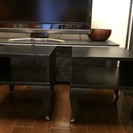 IKEA 黒のサイドテーブル2台
