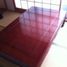 カリモクの唐木の座卓（漆塗り仕上げ、購入時１０万円）