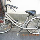 大阪の自転車出張修理店グッドサイクルが26インチ、シルバーのママ...