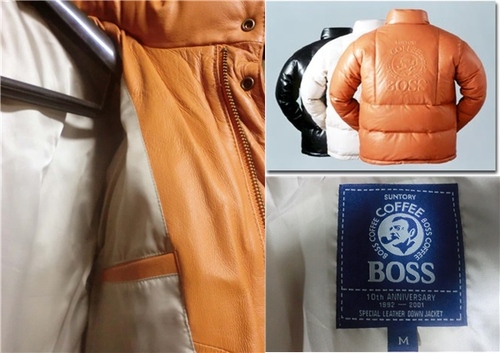 【新品・未使用】BOSS牛革ダウンジャケット