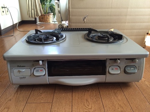 中古パロマ製ガステーブル   IC−Ｅ600Ｆ−Ｌ  ＬＰガス用