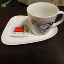 【終了】スヌーピーのカップと皿のセット