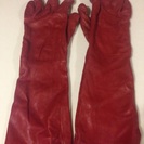 赤の長い手袋！