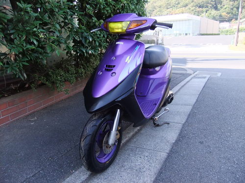 ヤマハ　スーパージョグZ　実働中古美車　フロントタイヤ新品 サイドスタンド付