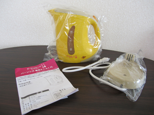 【終了】[新品]電気ケトル　PERSONS(パーソンズ)　1.1L