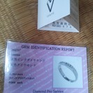 ［終了しました］プラチナ　ピンクドルフィンダイヤモンドリング