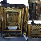 新古品　43号　三河壇三方開き　欄間白檀切金