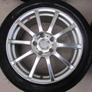 【Leonis】ホイール４本セット◆５穴◆タイヤ付◆215/50R17