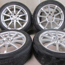 【Leonis】ホイール４本セット◆５穴◆タイヤ付◆215/50R17