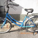 大阪の自転車出張修理店グッドサイクルが26インチ、ブルーのママチ...