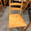 IKEA 木製テーブルと椅子セット