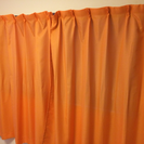 【無料です！】オレンジ色のカーテン