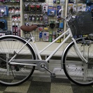[934]中古自転車　シティサイクル　27インチ　シングル　ホワイト