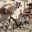 子供乗せ付き（前後）自転車　オートライト　ギア付き★