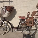 子供乗せ付き（前後）自転車　オートライト　ギア付き★