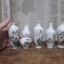 中国製のミニチュア花瓶 5個 差し上げます。