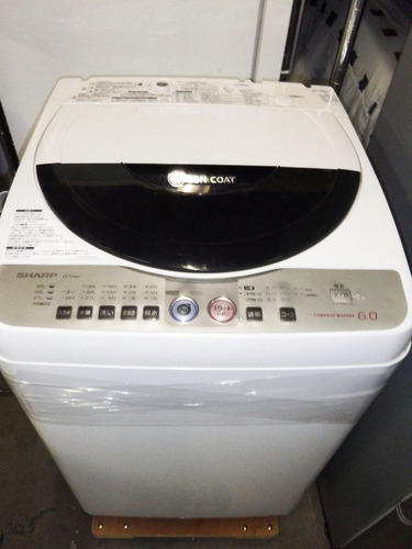 シャープ Ag+イオンコート 全自動洗濯機　ES-FG60J 6.0kg