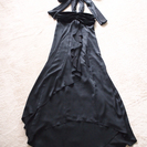 【終了】値下げ★日本製★ スコットクラブ 素敵な黒ロングドレス ...