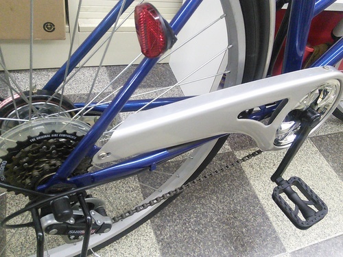 [997]中古自転車　シティサイクル　26インチ　外装6段　ブルー