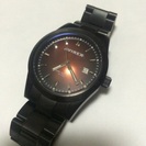 AVIREX 黒 腕時計