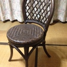 【ラタン】レトロな椅子