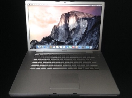 Apple MacBook Pro 3.1 Core2Duo 2.4GHz/OS10.10 320GB/4GB/JIS Newバッテリー カスタムキーボード仕様
